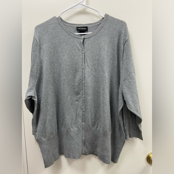 Lane Bryant size 26/28 soft, gray large cardigan size - Picture 1 of 3
